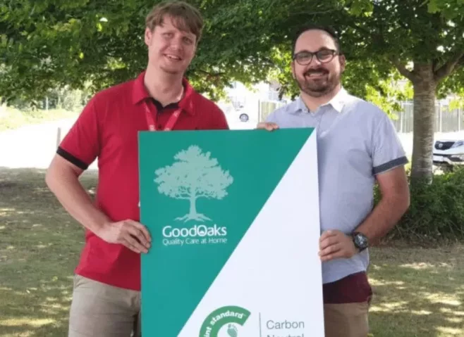 Directors GoodOaks Homecare East Dorset Sam Jones and Adam Downer -