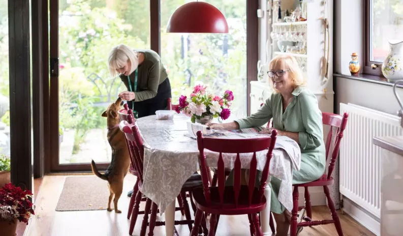 live in and visiting care funding