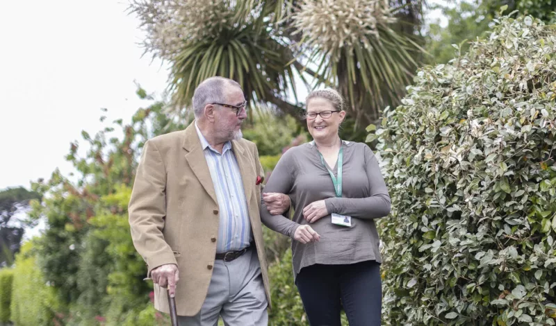 Carer and client - Staying active in winter is essential for flexibility, circulation, and warmth. This quick 5-minute exercise routine is perfect for older adults.