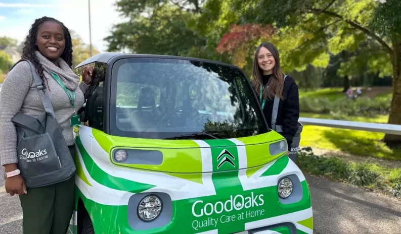 carbon-neutral homecare services - Carbon footprint from car travel