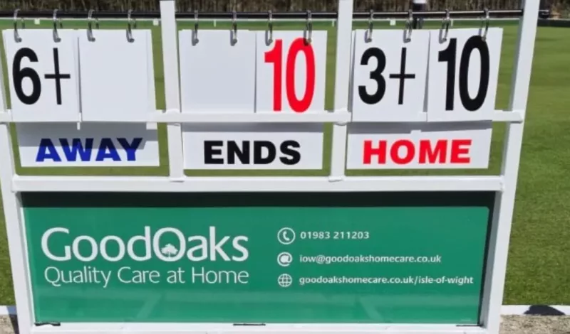 GoodOaks Isle of Wight sponsors Sandown Bowls Club