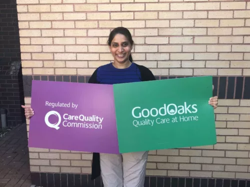 “I specialised in elderly care in the NHS for 20 years, now I’m bringing my skills to help the community with my new home care business.” Image
